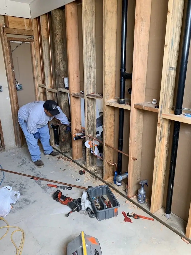 Commercial rough-in plumbing for Gas Line Repair in Northwest Santa Ana
